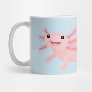 Cute pink happy axolotl Mug